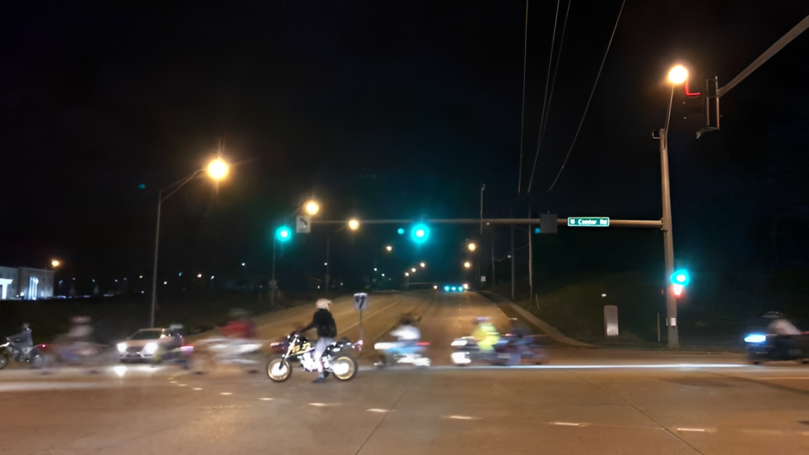 Bike Rider Runs Red Light, Crashes into Car, and Flees the Scene!